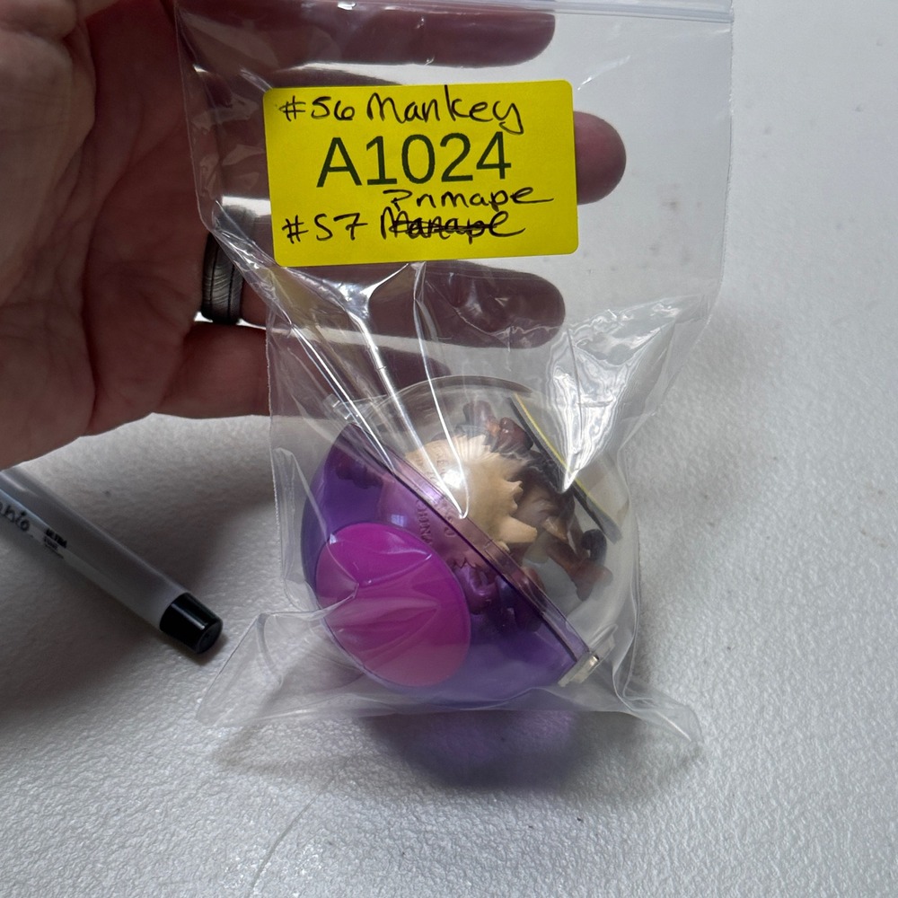 1997 POKEMON Tomy Monster Collection Mankey #56 Primeape #57 Poke Ball Discs NM - Picture 6 of 6